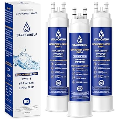 FPPWFU01 Water Filter Replacement for Frigidaire, Compatible with Frigidaire PurePour PWF-1, EPPWFU01 PureAdvantage, 3 Pack