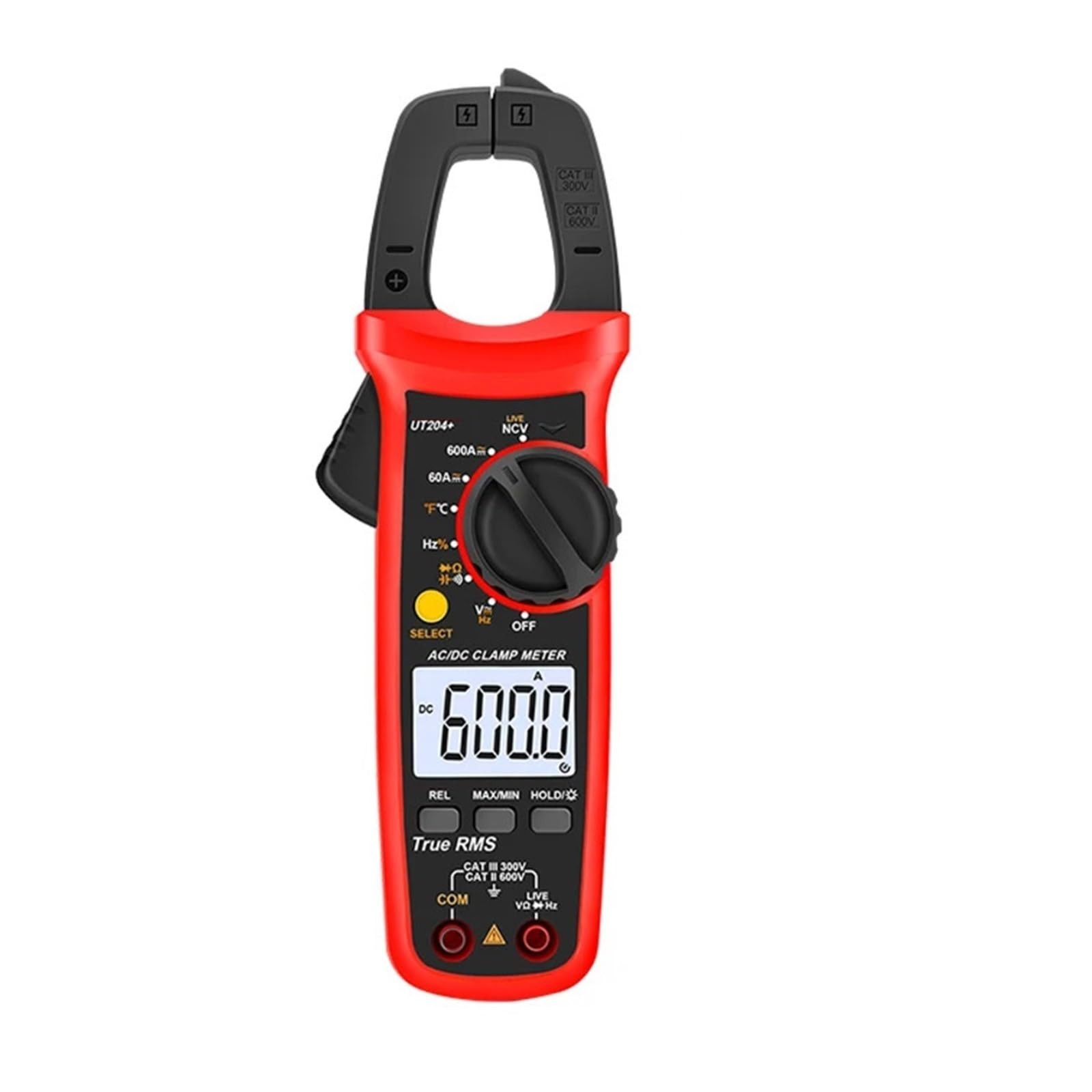 Pinza amperimétrica digital, Pinza Amperimétrica UT202 UT202A UT204 Plus, Voltímetro Digital AC/DC, Amperímetro, Alica, Multímetro Eléctrico Profesional(UT204 PLUS)