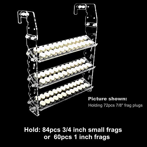 Image of Vertical Frag Rack Holds up to 84 Coral frag Plugs Hang on Back (Large)