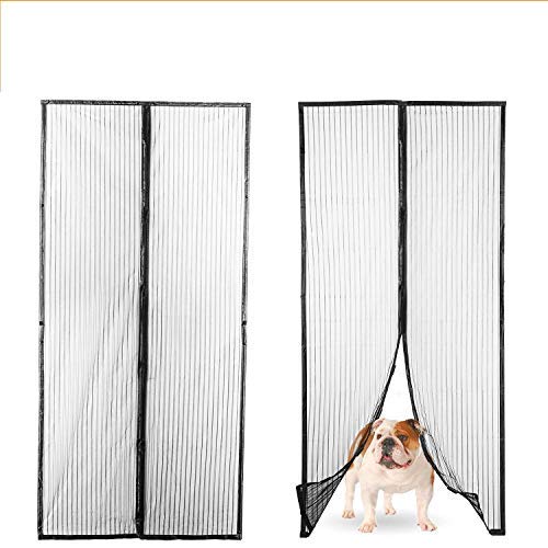 Lexi Home Upgraded Magnetic Screen Door - Door Screen with Strong Long Magnets, Hands-Free Bug Screen, Great for Patio - RV and Pet Screen Door