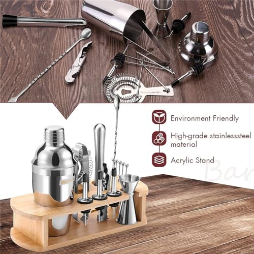 Set de 16 piezas de coctelera de acero inoxidable miniatura 3