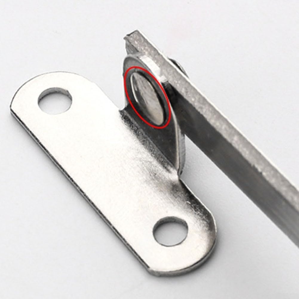 2-Pack Heavy-Duty 180° Cabinet Door Folding Hinge with Brushed Steel Finish – Cold Rolled Steel, 235mm Length, 9mm Width, Kitchen & Furniture Cabinet Doors