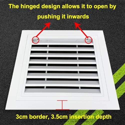Grille de ventilation climatiseur contre la surchauffe comble 50x50 - 5