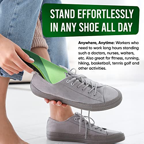 Image of XSTANCE Insoles 2.0 for Men & Women - Plantar Fasciitis, Heel Pain, Flat Feet & Overpronation | Heavy-Duty Arch Support for Standing All Day | Built for 200+ lbs | Women's 5-6.5