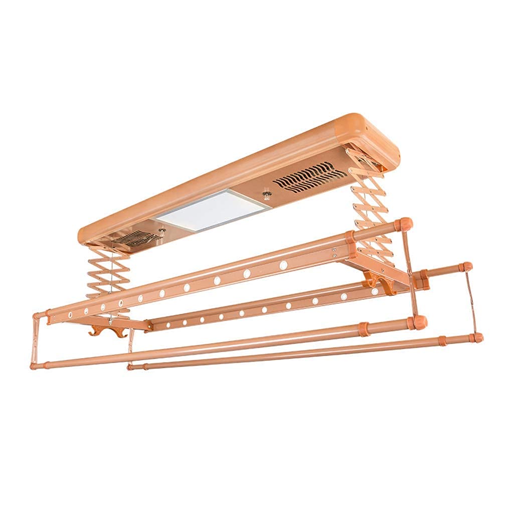 Deckenwäschetrockner aus Aluminium und Stahl, elektrischer Wäschetrockner mit Fernbedienung, elektrischer Wäscheständer, Kleiderstange, bewegliches Teleskop, Smart Coo, A