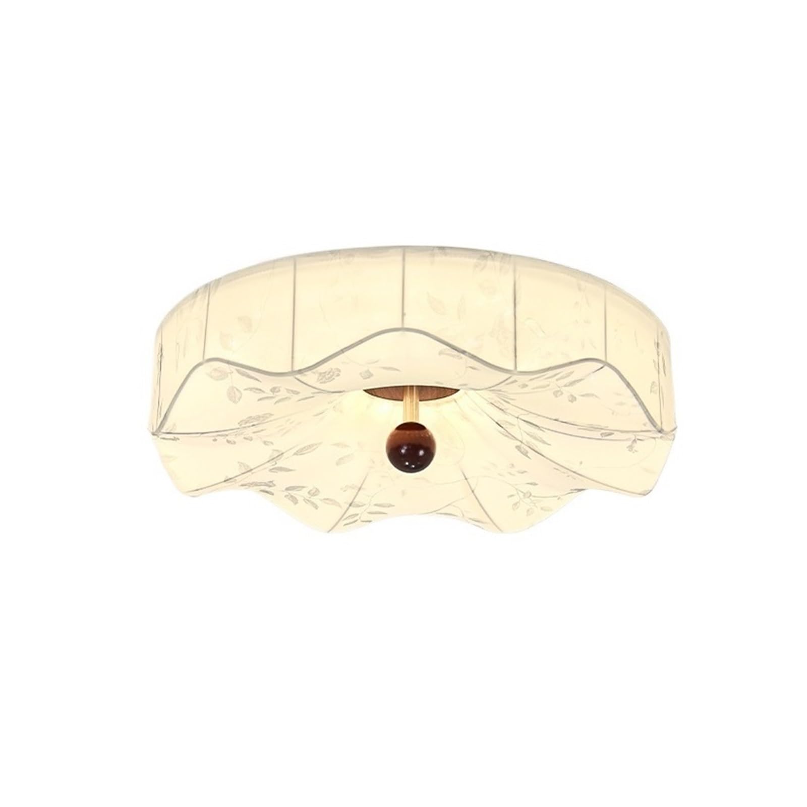 CYairong-22 Ceiling Lighting Chinese Style Petal Shape Study Room Antique Lamp Fabric Bedroom Ceiling Ceiling Lamp