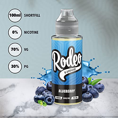 Four-Pack-4-x-100ml-Blackcurrant-Blueberry-Grape-Peach-E-Liquid-70VG30PG-Vape-Juice-E-Liquid-0-Nicotine-120ml-Bottle-Short-Fill-400ml-Rodeo-E-Liquid