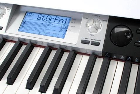 Classic Cantabile, GP-500 - Pianoforte a codino digitale, finitura bianco lucido, inclusapanca + cuffie