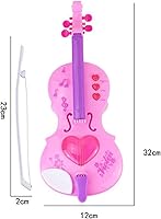 Vista 2 de Instrumentos musicales de violín eléctrico simulado para niños