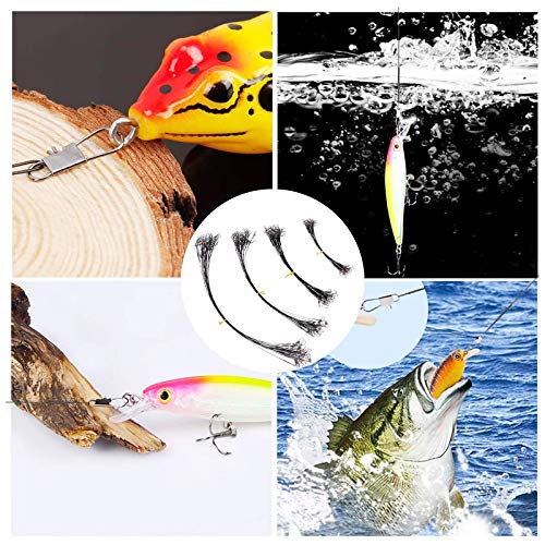 100 piezas alambre de acero para pesca con 4 tamaños miniatura 5
