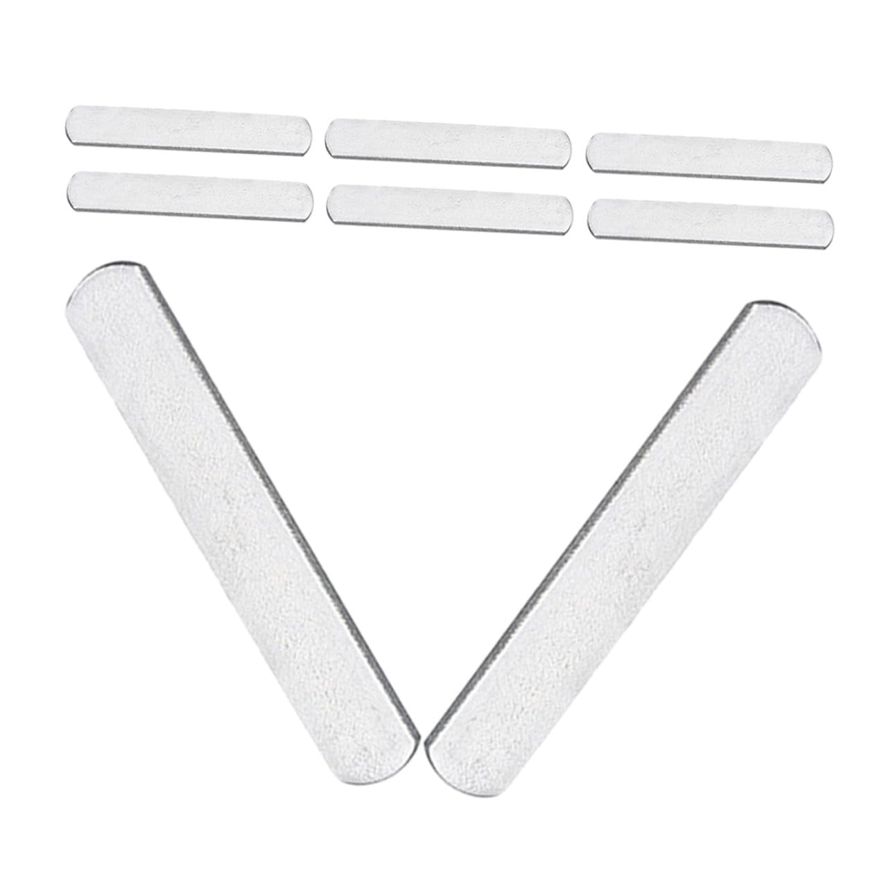 8 Stück Galvanisierte Stahlgewichtsscheiben 12x2,5x0,7cm Beschwerte Metallplatten für Bein und Armtraining Fitness Krafttraining Gewichtsweste Zubehör