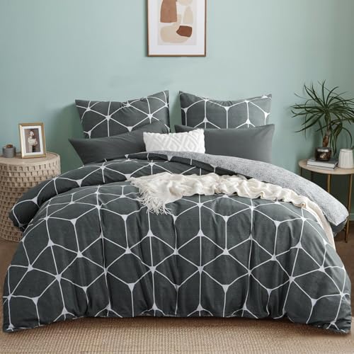 Parure de lit 100% coton Ruikasi multicolore pour un confort haut de gamme durable - 2