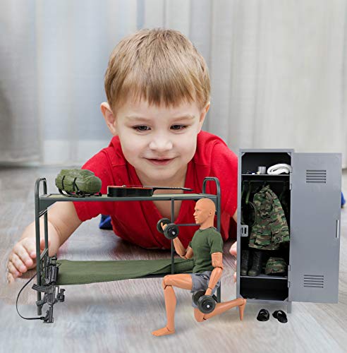 Click N' Play Military Bunk House Action Figure Set #TOP6