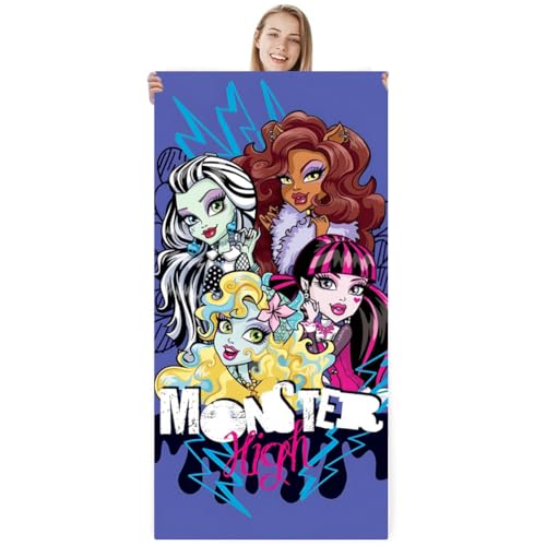 SYTTNUM Monster Toalla de Playa, Grande Toallas de Playa Niños, Toalla Infantil para Sauna, Infantil Toalla de Playa Microfibra, Secado Rápido Toalla de Baño Hogar Playa Piscina (140 x 70cm)