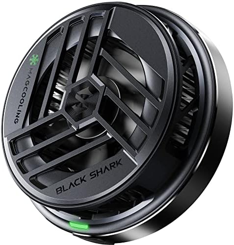 Black Shark Magnetic Cooler for MagSafe iPhone 12/13/14/15 Series, Portable Cooling Fan, Gaming Semiconductor Cooling for Android/Tablet/iPad