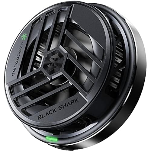 Black Shark Magnetic Cooler for MagSafe iPhone 12/13/14/15 Series, Portable Cooling Fan, Gaming Semiconductor Cooling for Android/Tablet/iPad