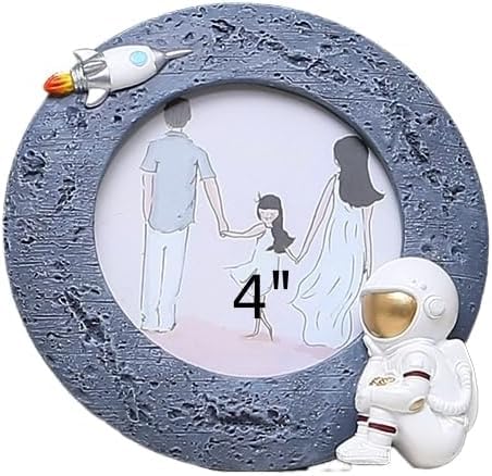 Space Astronaut Rocket Resin Photo Frames Set for Kids Boys