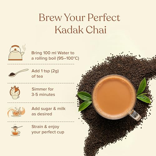 Image of Naturgized Second Flush Classic CTC Tea 500g (2x250g) | Single Grown High Origin, Second Flush Premium CTC Granules, Strong Kadak Chai Patti, Rich Aroma & Robust Flavour