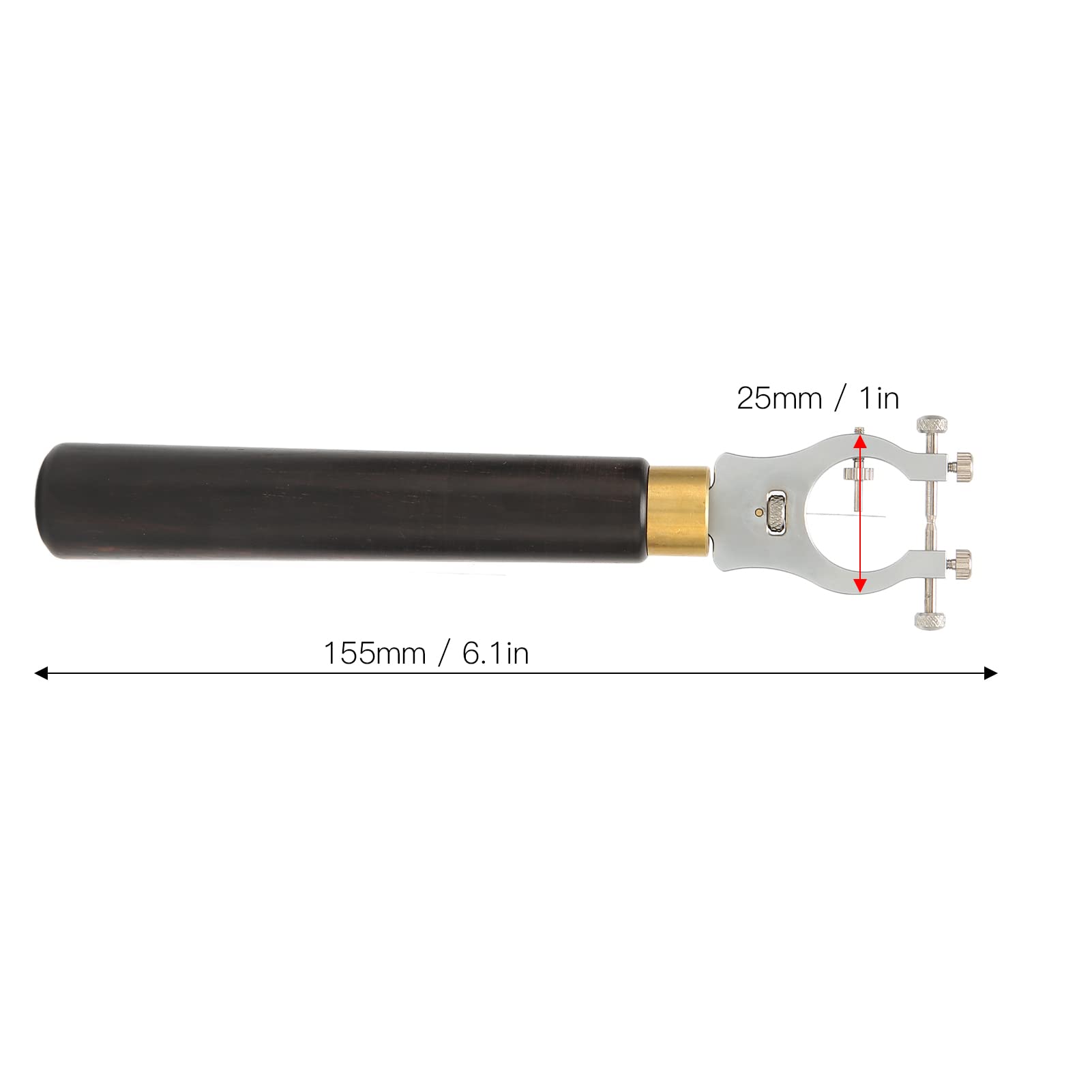 PolyGen Watchmaker Truing Caliper Naprawa zegarków ze stali stopowej Truing Suwmiarka 6,1 x 1 cal ze schowkiem do korekcji koła balansu ruchu