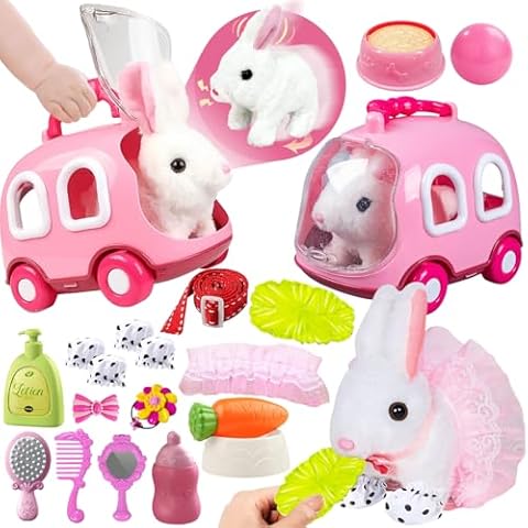 STAY GENT Interactive Plush Bunny Toy Set Cover