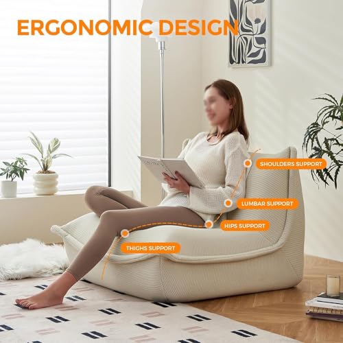 Sofá cama viscoelástico ergonómico con silla de suelo para salón elegante 4