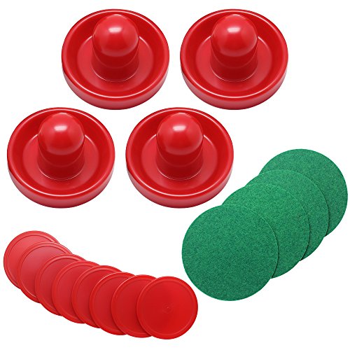 Hysagtek - Juego de porteros para mesa de hockey (96 mm, 8 unidades), color rojo