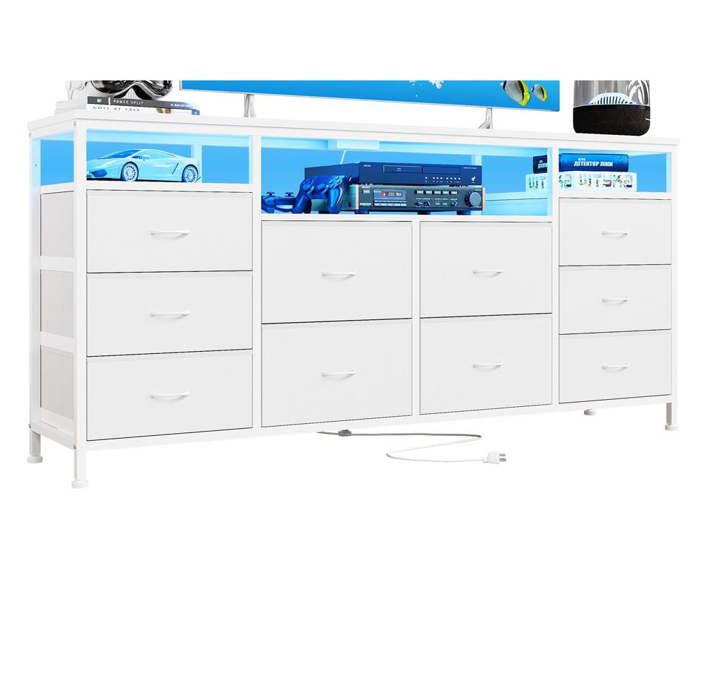 Amazon.com: Patikuin 10 Drawer Dresser TV Stand for 65 70 75 Inch