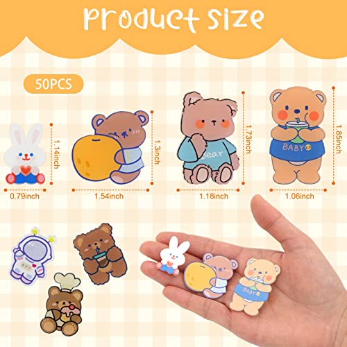 Cute Pins for Backpacks,50 Pcs Kawaii Acrylic Pins, Aesthetic for Girl's Bags,Hoodies,Hats,Jackets Decorative Clothing Bags Jackets Hat Backpacks Bag Accessories2
