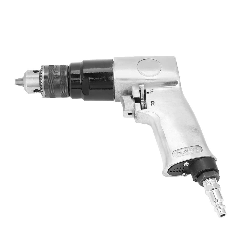 Akozon Trapano Pneumatico Ad Alta velocità con Rotazione Reversibile da 3/8" 1700 Giri/min per Foratura, 1700 Giri/min Ad Alta velocità con Rotazione Reversibile per Foratura Utilizzato per Mobili