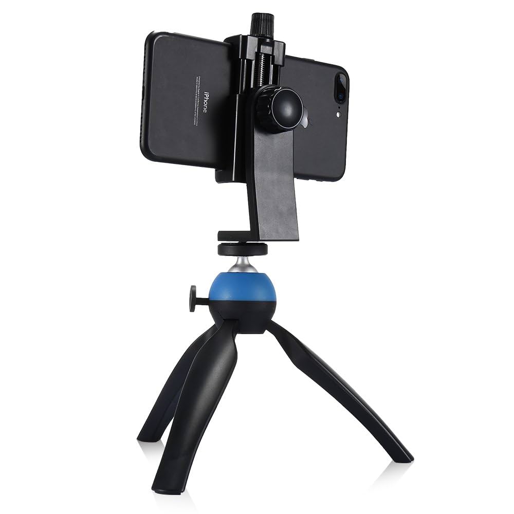 Amazon | FLOVEME 卓上三脚＋スマホホルダー 折り畳み式