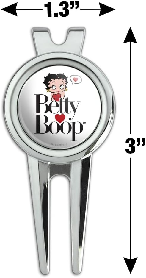 review GRAPHICS & MORE Betty Boop Heart Logo Golf Divot Repair Tool and Ball Marker