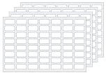 EJI Labels 1000 x Easy Peel Off Price Stickers 18 x 9mm. Matte White Sticky Labels Stickers - for Price Labels