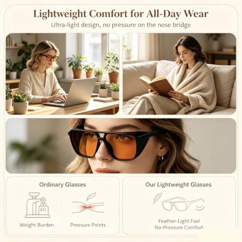 Image of Eyekepper Blue Light Glasses for Woman /Men /Women, Blocking, Fit over Amber