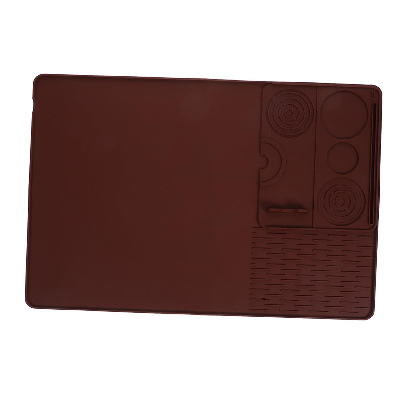 Esterilla de silicona para prensar espresso de 22,8 x 15,7 pulgadas antideslizante
