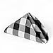 LinenTablecloth 15-Inch Polyester Napkins (1-Dozen) Black & White Checker