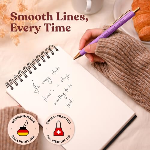 MESMOS 3-Pack Dog Mom Gifts, Fancy Pens for Women, Dog Lovers Gifts for Women and Owners, German-Made Ink Ballpoint Pens, Swiss-Made 1mm Medium Tip - Image 4