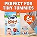 Stonyfield Organic YoBaby Yogurt Cups, Apple & Blueberry, 6 Ct - Nutritious, Whole Milk Yogurt with Probiotics, 4 oz. Each
