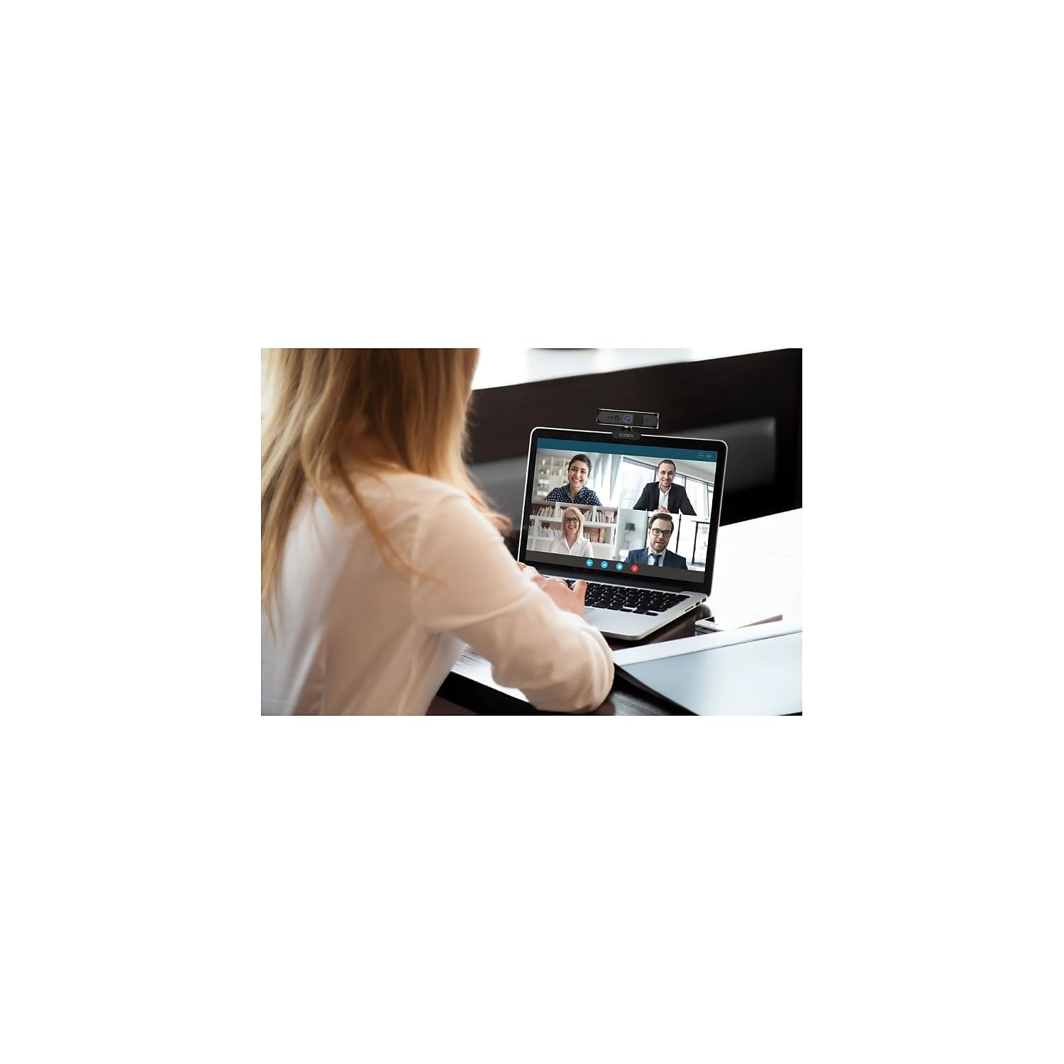 CODi Allocco HD 1080P Windows Hello - Cámara web con reconocimiento facial IR y micrófono con cancelación de ruido, enfoque automático, USB-A, montaje en trípode