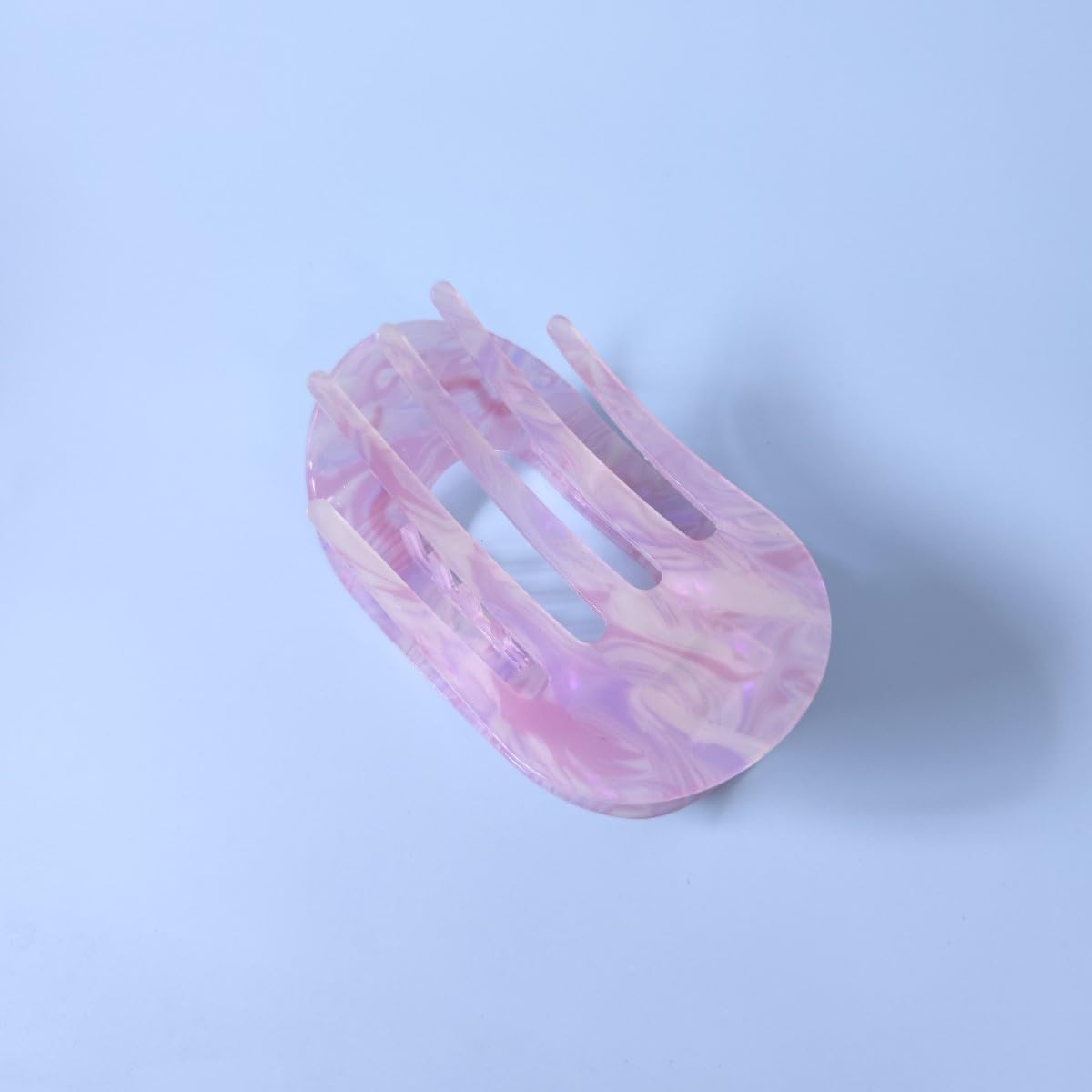 Funny Sea Animal Pattern Flat Hair Clips,Funny Acetate Flat Claw Clip for Women,Light Purple - Image 6