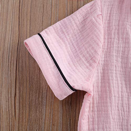 Carolilly 2 PCS Pigiama Bambina Stampa Ananas