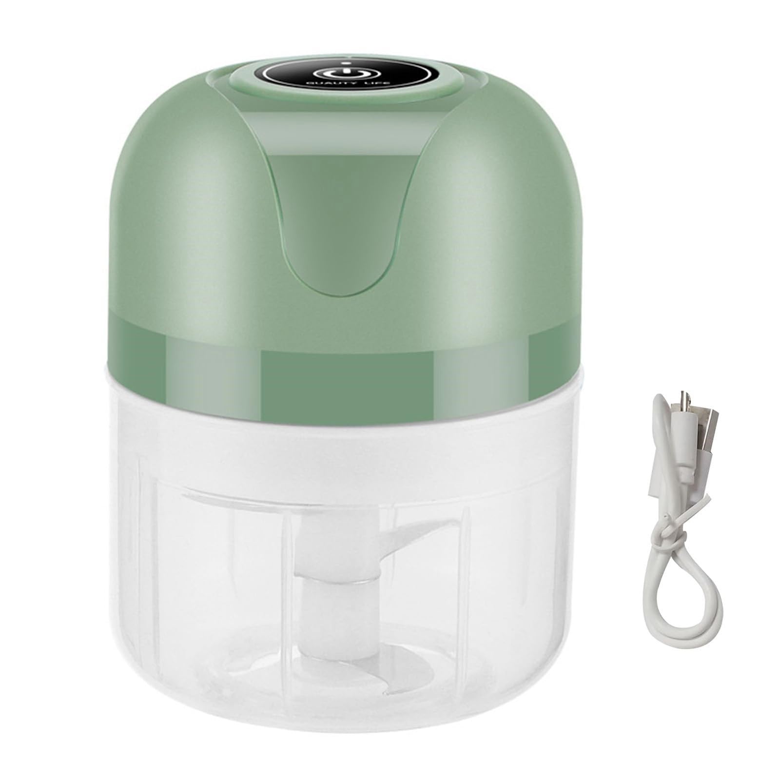 Kalttoy Blue Garlic Crusher 250Ml Electric Garlic Choppers Vegetable Choppers Mashers Machine Compacts Food Chopping Tool Enduring Compacts Food Chopping Tool