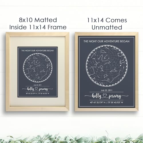 Dream Big Printables Custom Star Map For Specific Date Art Print thumb #6