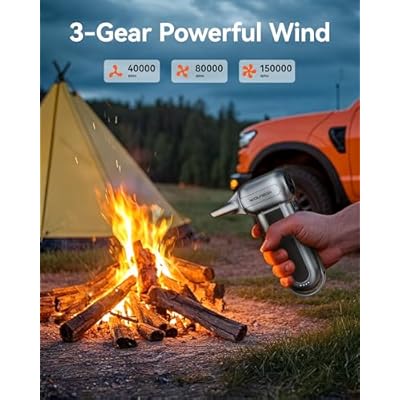WOLFBOX MF50 Electric Air Duster-110000RPM Powerful Air Duster & WOLFBOX MF100 Electric Air Duster-150000RPM Super Power Cordless Air Duster