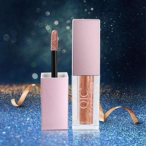 Visen Liquid Glitter Eyeshadow,Sparkling Quick-Drying,Shimmer And Glow Eye Shadow,Long Lasting,Highlighter Makeup for Eyes Glitter Makeup,8 Colors For Choosing (#03 Star Powder)