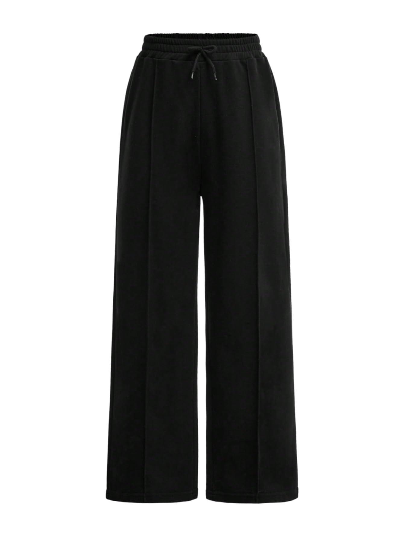 SweatyRocks Pantalon décontracté pour fille - Pantalon de jogging avec poches - Taille élastique - Pantalon de survêtement ample - Pantalon de loisirs