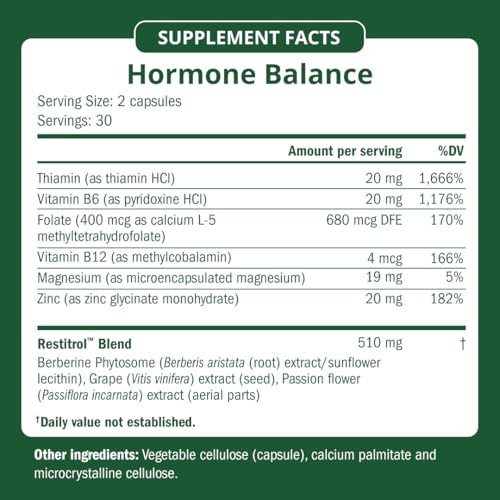Image of Semaine Hormone Protocol - Mood, Energy, Deeper Sleep, Hot Flashes & Skin Support, Clinically-Studied Ingredients - 1 Month
