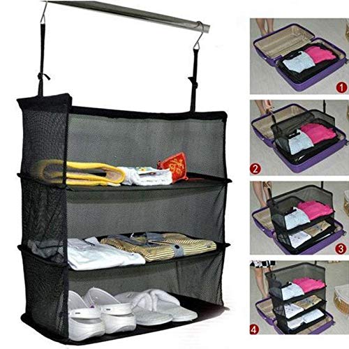 Humpie Dumpie Organizador Maleta Organizador Viaje Portátil para Colgar Ropa Armario Ganchos