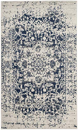 Safavieh Modische Teppich, MAD603, Gewebter Polypropylen, Cream/Marineblau, 90 x 150 cm – Bild 4