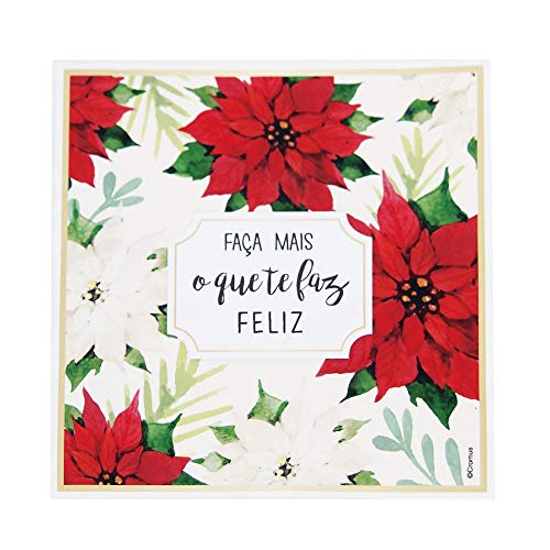 Guardanapo De Papel C/20Folhas Decoração Natal 25Cm C/Flores