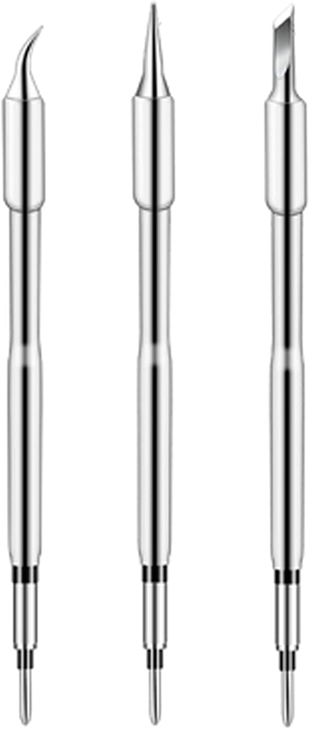 Xianglaa-Soldering Iron Tip 1PCS, Universal JBC C245 Soldering Iron Tips, Lead Free Welding Nozzle, Grip Compatible C245-029, C245-030 Easy to Replace (Color : Tipped Knife)